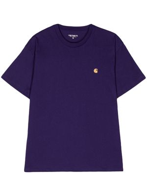 Carhartt WIP S/S Chase cotton T-shirt - Purple