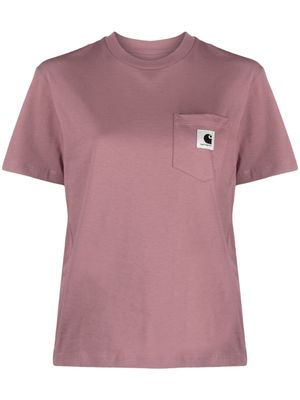 Carhartt WIP S/S Pocket organic-cotton T-Shirt - Pink