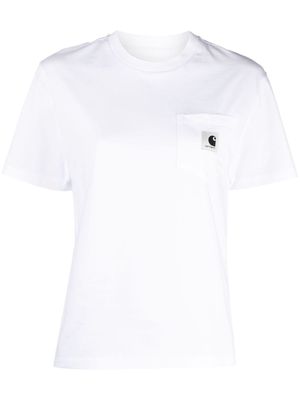Carhartt WIP S/S Pocket organic-cotton T-Shirt - White