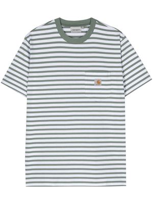 Carhartt WIP S/S Seidler striped T-shirt - Green