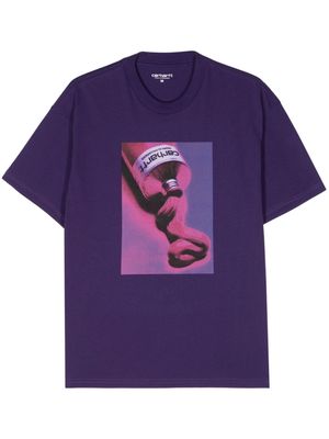 Carhartt WIP S/S Tube cotton T-shirt - Purple