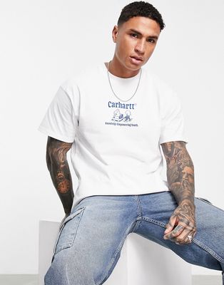 Carhartt WIP schools out print t-shirt in white