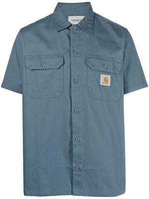 Carhartt WIP short-sleeved utility shirt - Blue