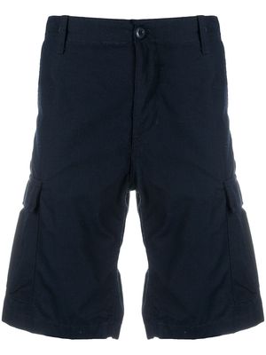 Carhartt WIP side logo patch shorts - Blue