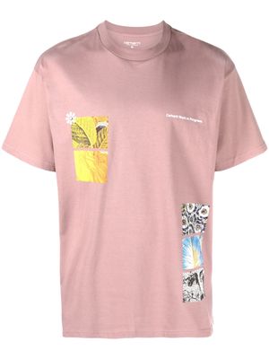 Carhartt WIP slogan-print organic cotton T-shirt - Pink