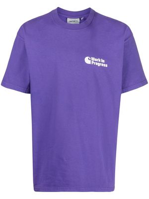 Carhartt WIP slogan-print T-shirt - Purple