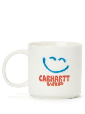 Carhartt WIP smile-print ceramic mug - White