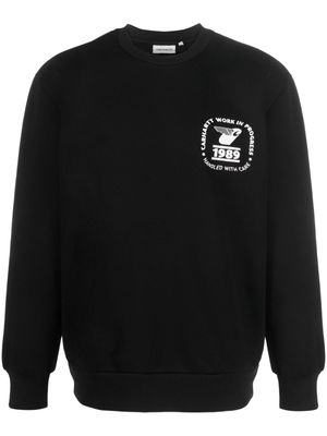 Carhartt WIP Stamp State logo-print sweatshirt - Black