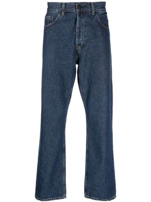 Carhartt WIP straight-leg logo-patch jeans - Blue