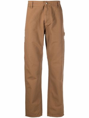 CARHARTT WIP straight-leg organic cotton trousers - Brown