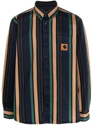 Carhartt WIP striped cotton shirt - Blue
