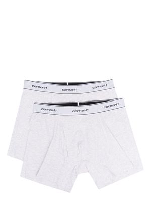 Carhartt WIP two-pack logo-waistband boxers - Grey