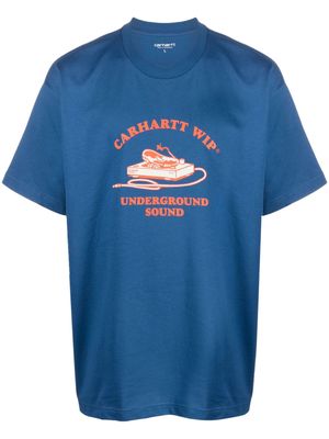 Carhartt WIP Underground Sound organic-cotton T-shirt - Blue