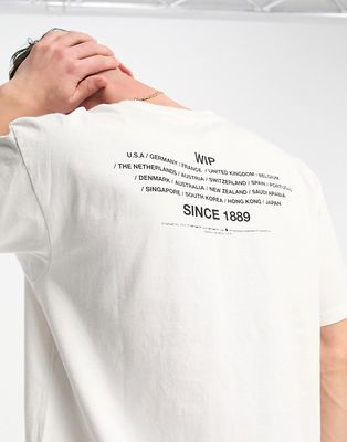 Carhartt WIP unite back print t-shirt in white