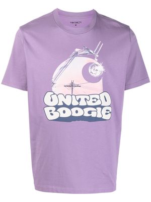 Carhartt WIP United Boogie graphic-print T-shirt - Purple