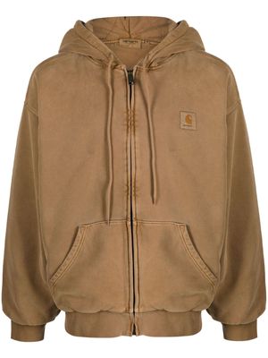 Carhartt WIP Vista zip-up hoodie - Brown
