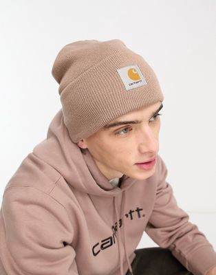 Carhartt WIP watch beanie in pink