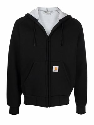 Carhartt WIP zip-up hooded jacket - Black