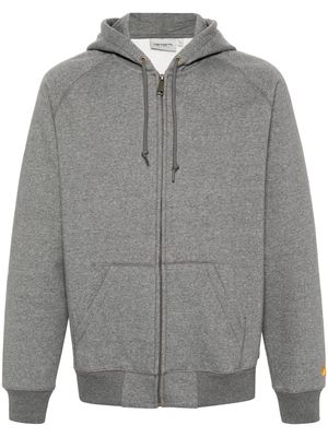 Carhartt WIP zipped cotton-blend hoodie - Grey
