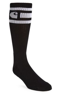 Carhartt Work In Progress Coast Tall Socks in Black /White