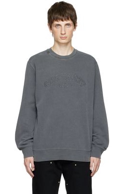 Carhartt Work In Progress Gray Garment-Dyed Sweatshirt