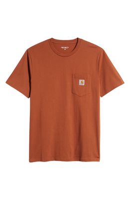 Carhartt Work In Progress Logo Pocket T-Shirt in Beaver