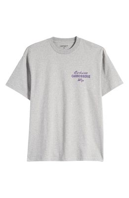 Carhartt Work In Progress Mechanics Organic Cotton Graphic T-Shirt in Grey Heather