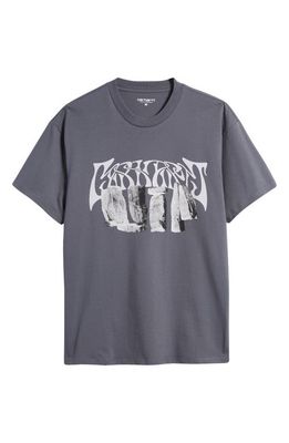 Carhartt Work In Progress Pagan Organic Cotton Graphic T-Shirt in Zeus /Grey