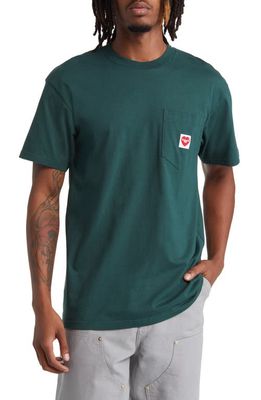 Carhartt Work In Progress Pocket Heart Organic Cotton T-Shirt in Discovery Green