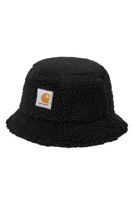 Carhartt Work In Progress Prentis Fleece Bucket Hat in Black