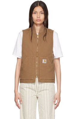 Carhartt Work In Progress Tan Organic Cotton Vest