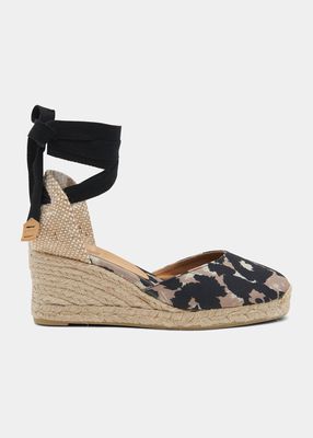 Carina Ankle-Wrap Mid Wedge Sandals