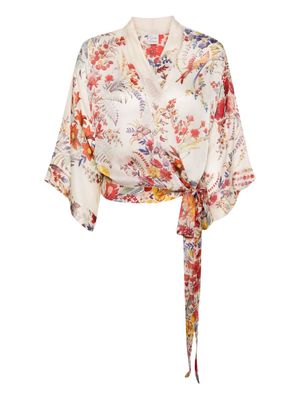 Carine Gilson Beautiful Garden print blouse - Neutrals