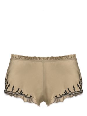 Carine Gilson Floaty silk shorts - Neutrals