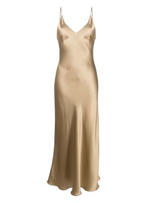 Carine Gilson floor-length satin-silk gown - Yellow