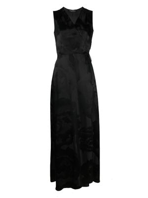 Carine Gilson jacquard silk negligee - Black