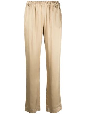 Carine Gilson straight-leg silk pajama bottoms - Gold