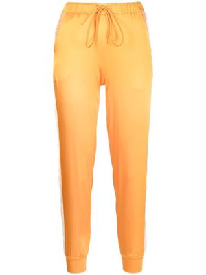 Carine Gilson tapered silk trousers - Orange