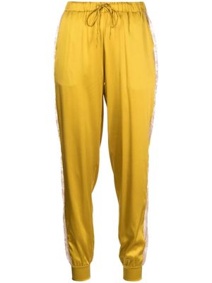 Carine Gilson tapered silk trousers - Yellow