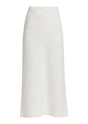 Carine Linen Midi-Skirt