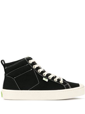 Cariuma OCA high-top canvas contrast thread sneakers - Black