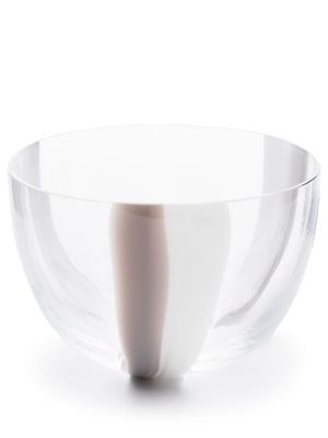 Carlo Moretti Le Diverse painterly-stripes glass bowl - 308 MULTI