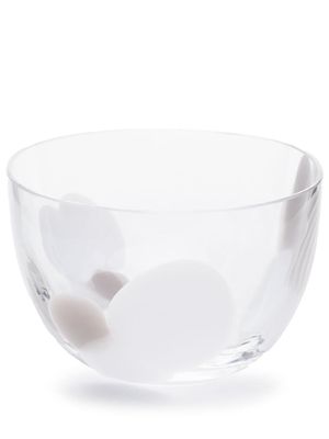 Carlo Moretti Le Diverse transparent glass bowl - White