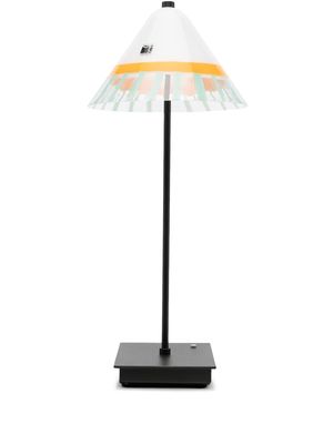 Carlo Moretti painted glass table lamp - White