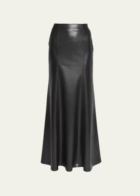 Carlotta Vegan Leather Maxi Skirt