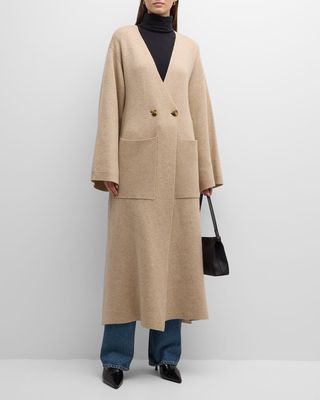 Carlyn Double-Breasted Wool-Blend Coat