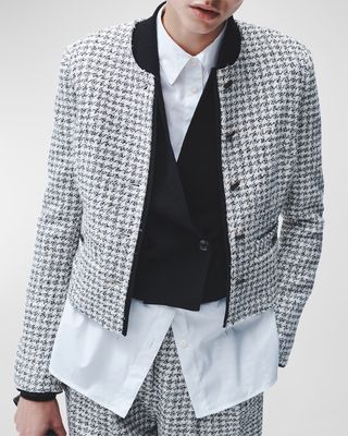 Carmen Houndstooth Tailored Jacket