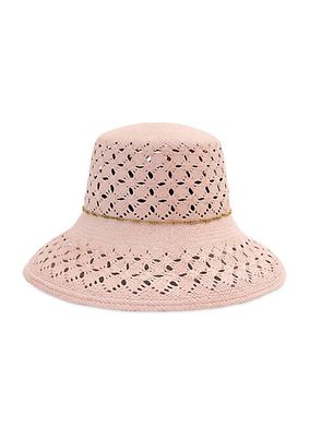 Carnation Straw Bucket Hat
