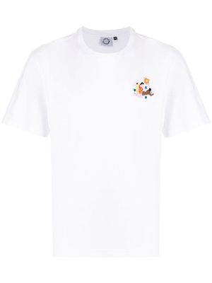 CARNE BOLLENTE embroidered-detail crew-neck T-shirt - White