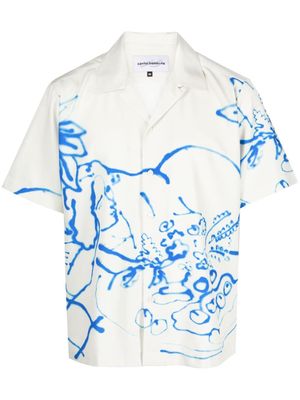 CARNE BOLLENTE graphic-print button-fastening shirt - Neutrals